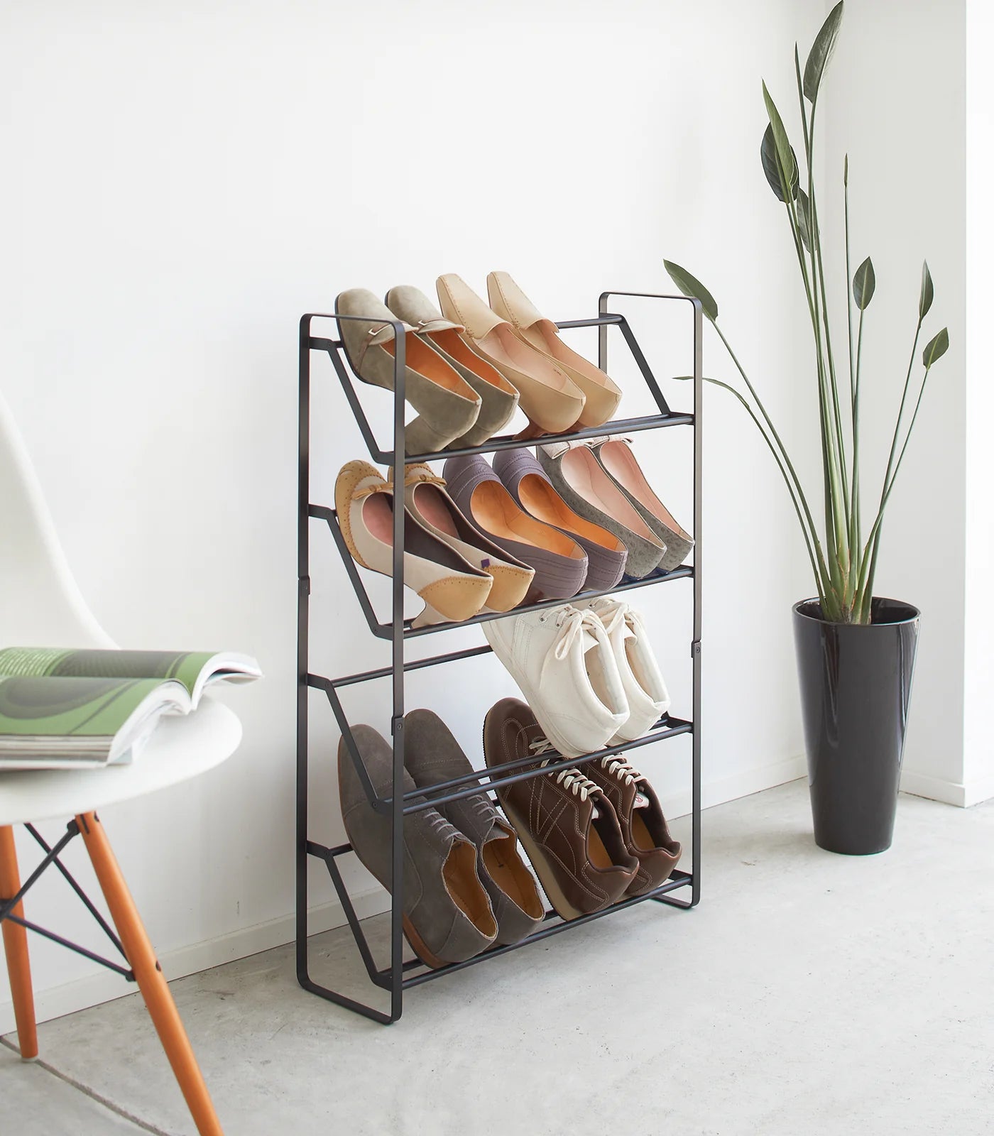 GLIXO | Slim Shoe Rack (31" H) - Steel