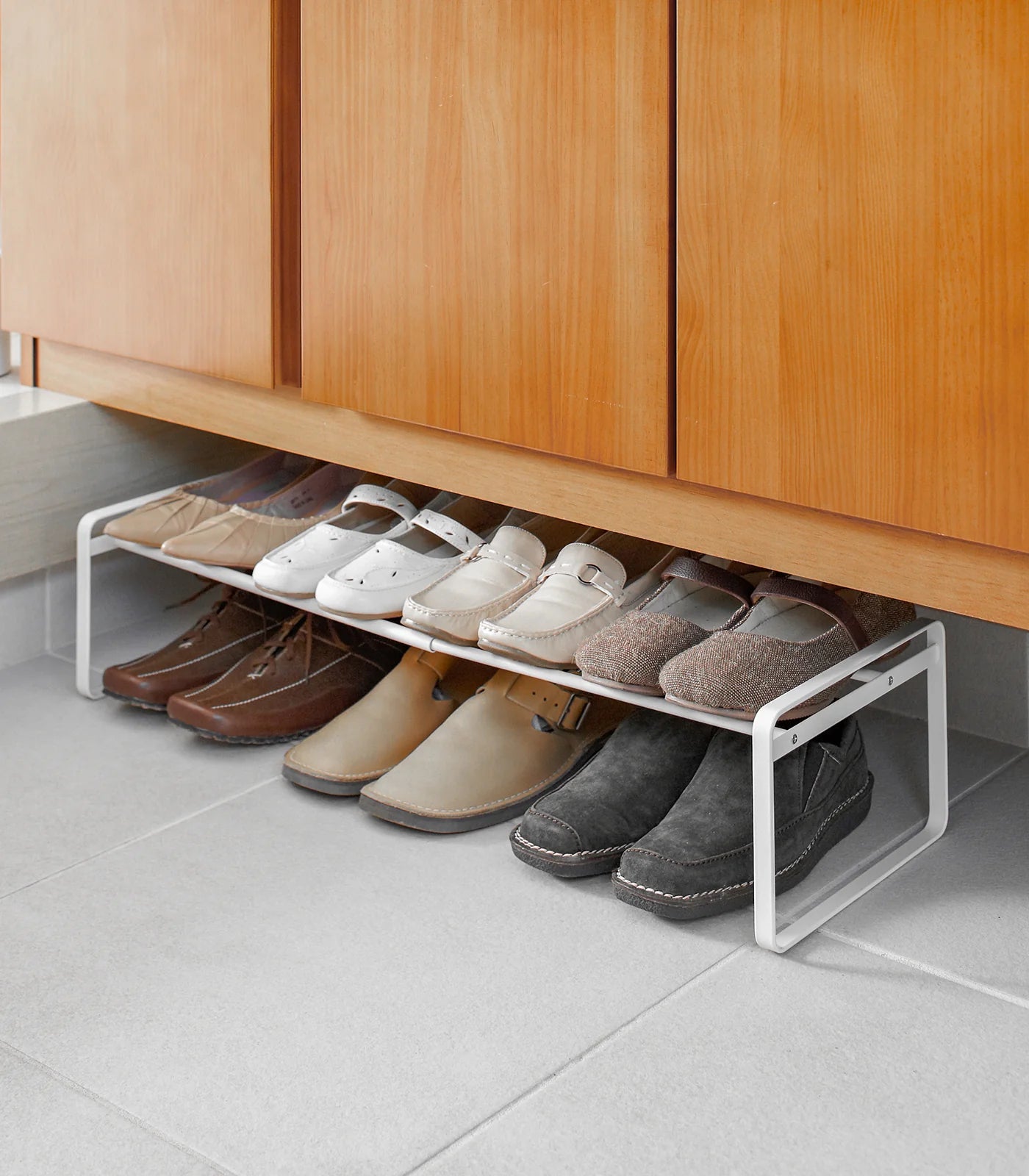 GLIXO | Stackable Shoe Rack (7" H) - Steel